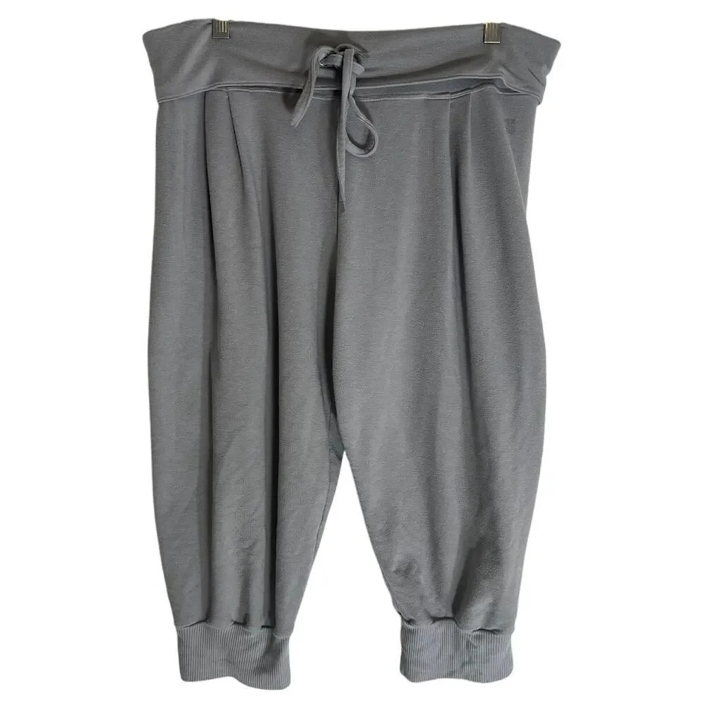 VICTORIA’S SECRET Ribbed Lavender Jogger Lounge Pants M Drawstring